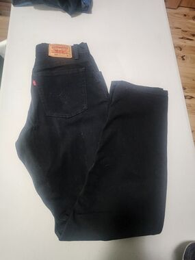 Levi's Black Straight Leg Jeans for Women